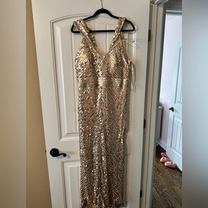 Sequined formal gown size 14